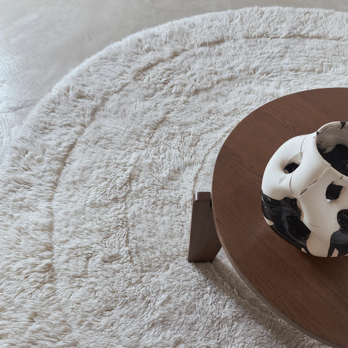 Lorena Canals - Wollteppich Arctic Circle, 250 x 250 cm, sheep white
