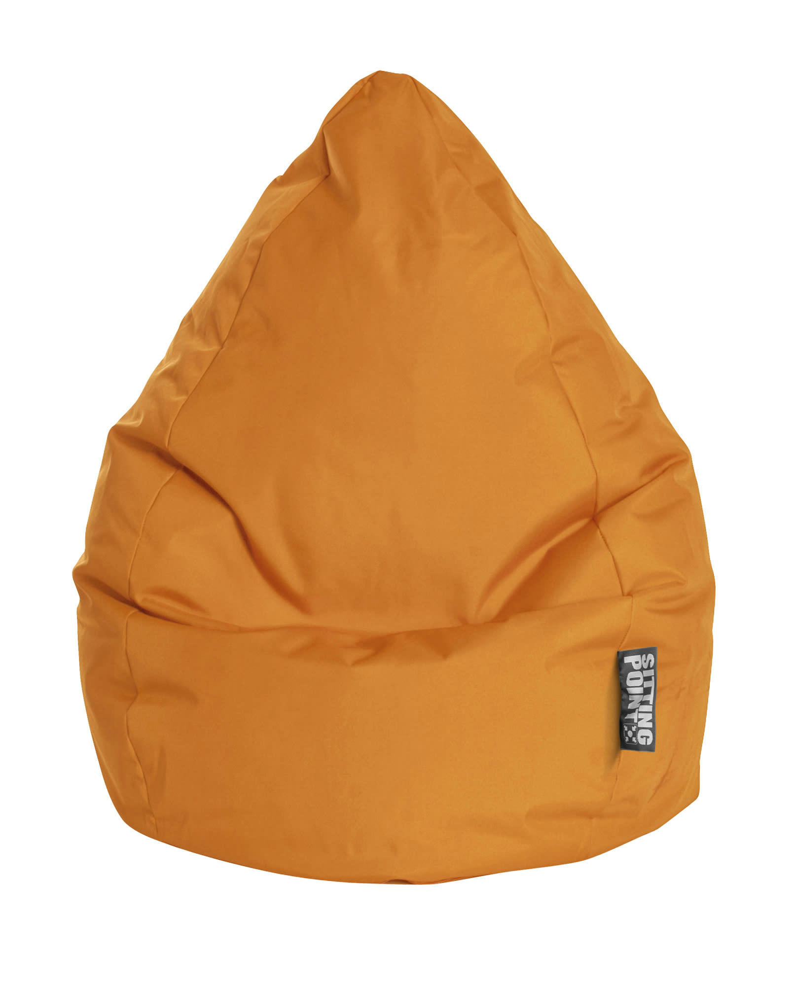 BRAVA - Pouf poire XXL d'intérieur orange 80x130cm