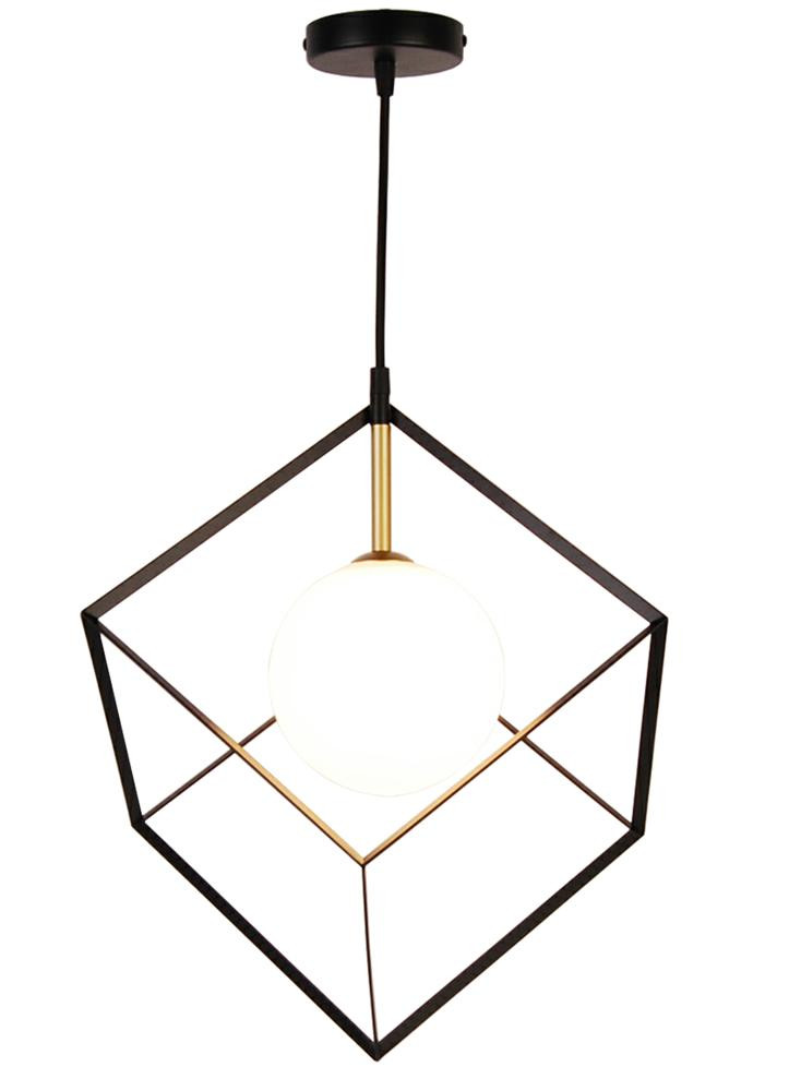 Lampa wisząca czarno-złota-biała WEERT 1xG9x28W wym: 120x20x20 cm Candellux