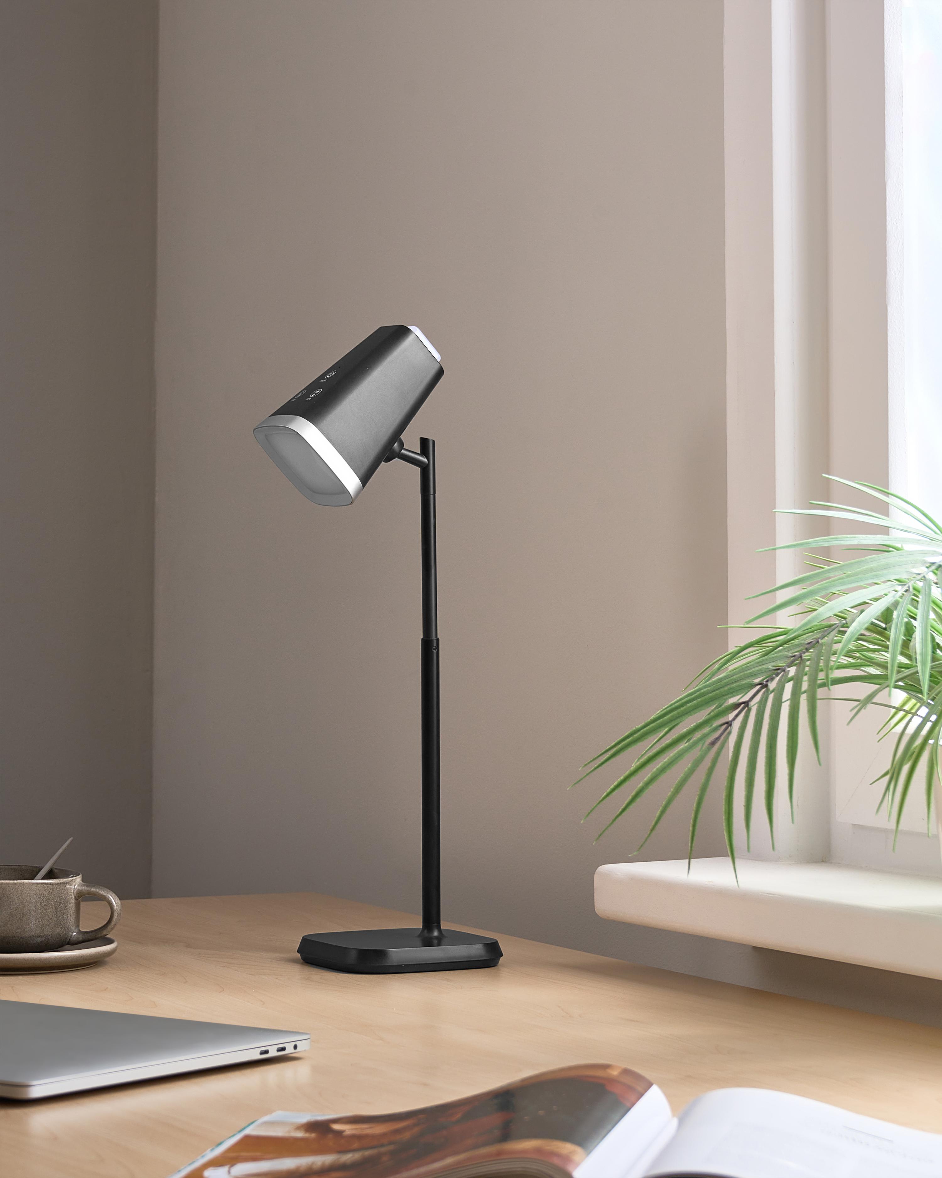 Wireless LED Table Lamp MUSCA with Dimmer Black