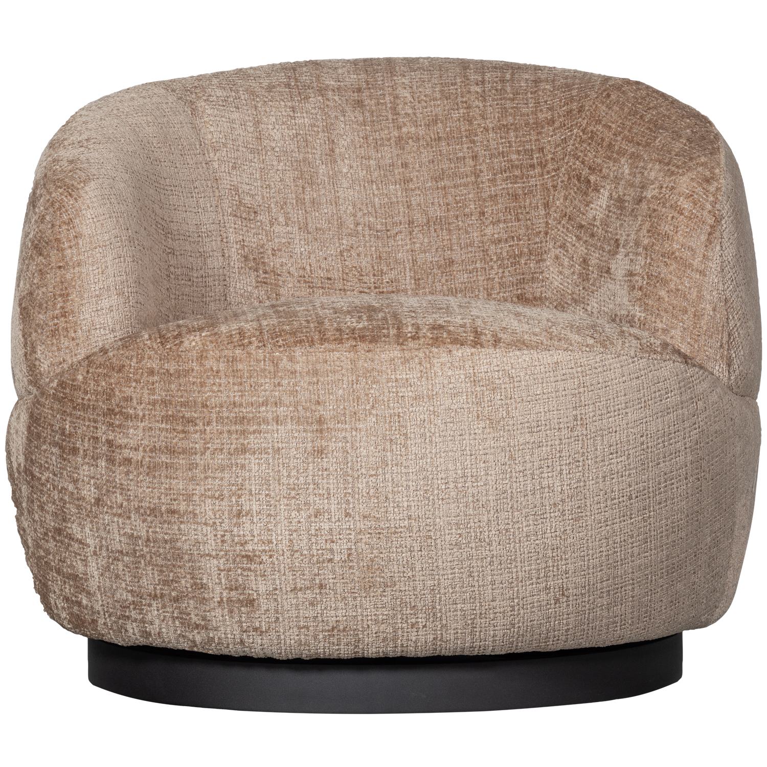 WOOOD draaibare fauteuil Woolly - Chenille - Zand - 71x84x88