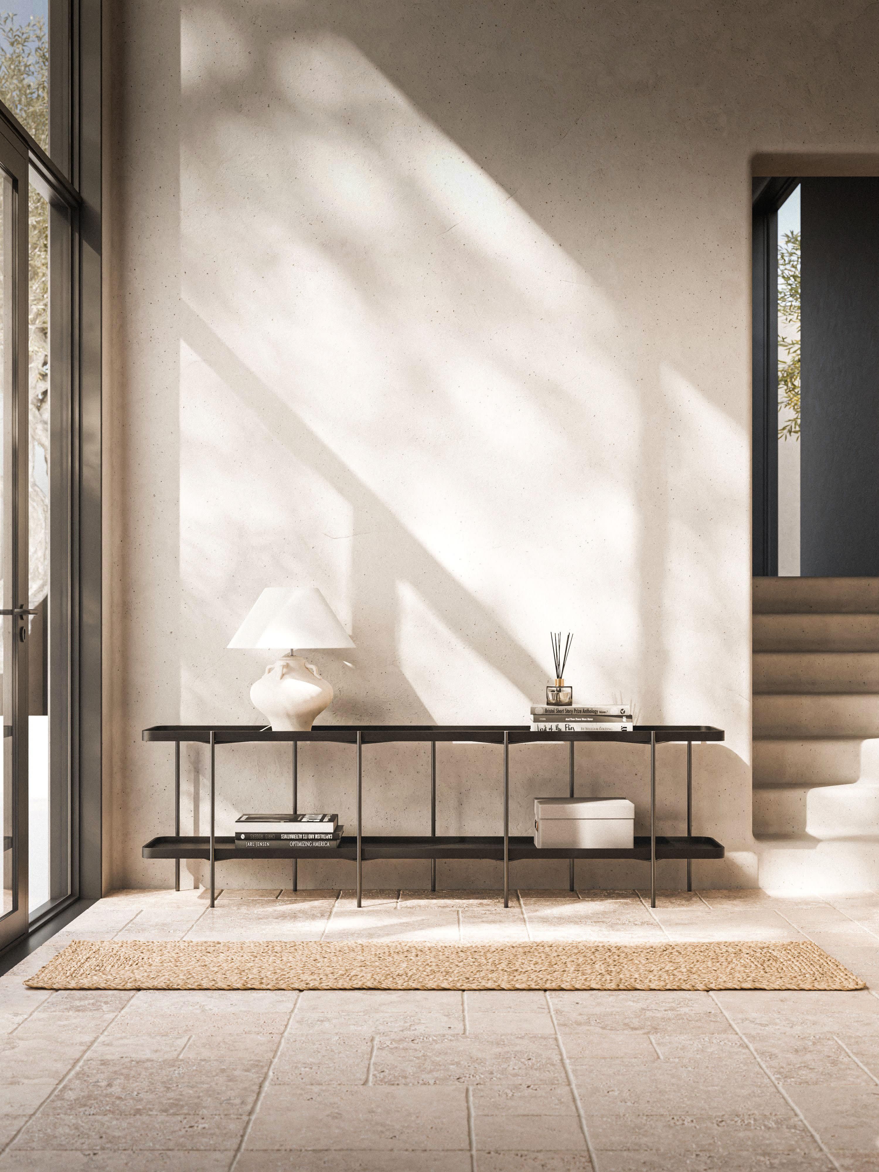 Niedriges Holz-Regal Renee