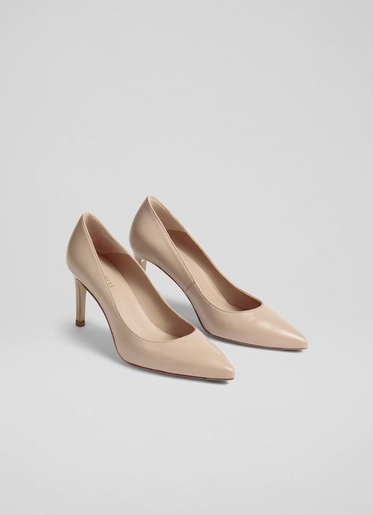 Classic Floret Nude 2 Leather Pointed Courts