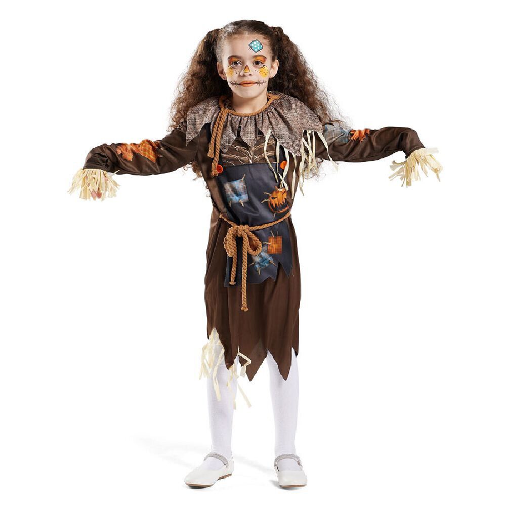 Déguisement enfant épouvantail robe et ceinture 7/10 ans