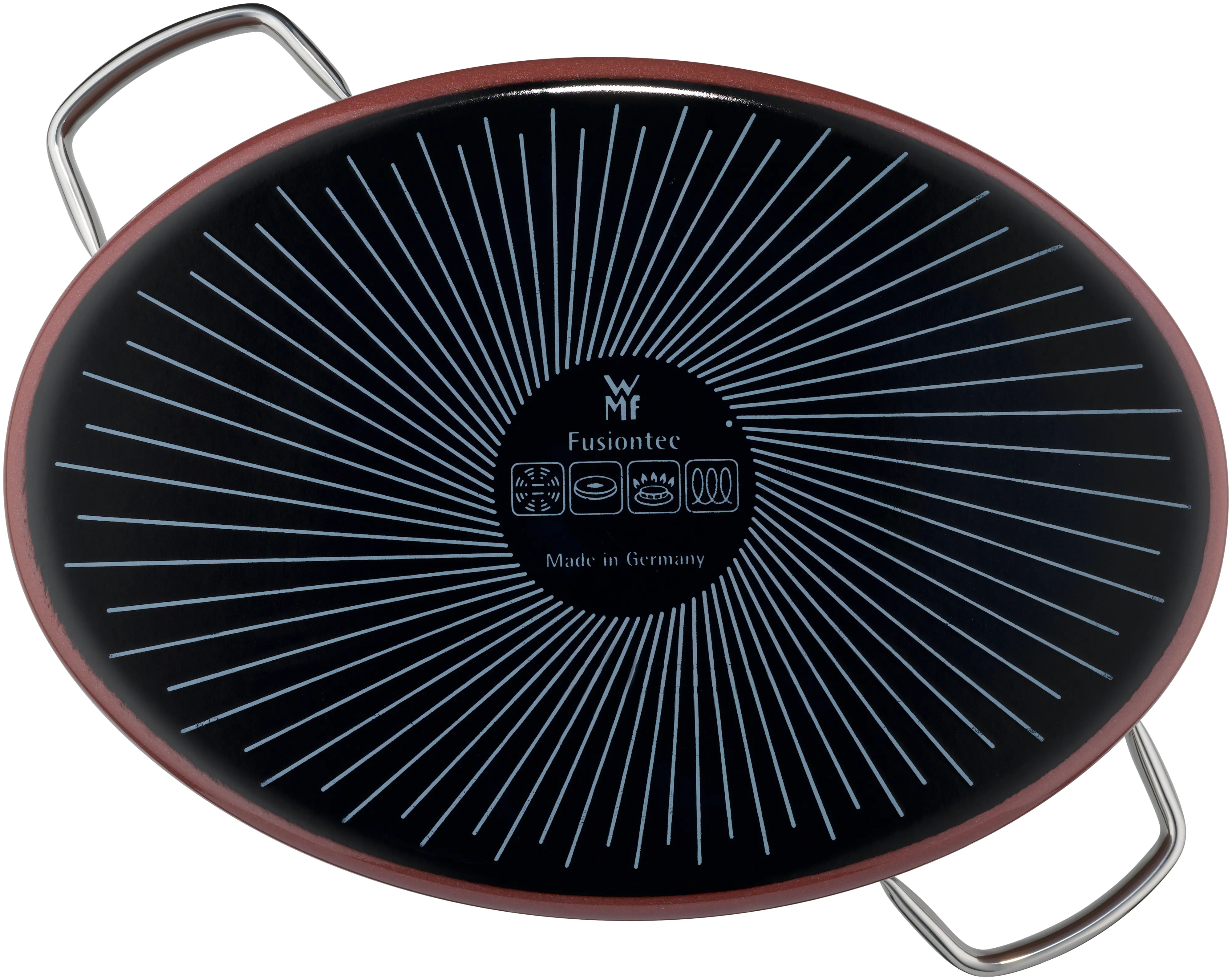 WMF Fusiontec Oval Roaster 36cm Rose Quartz w.lid