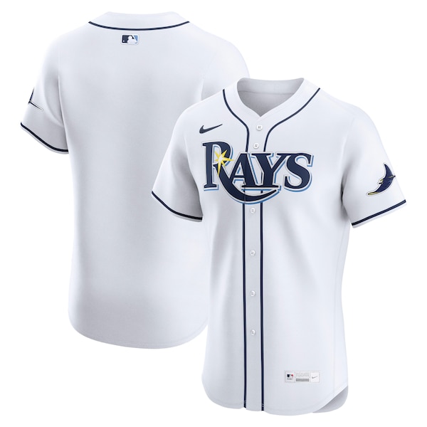 Tampa Bay Rays Nike Home Elite Jersey - White/Light Blue