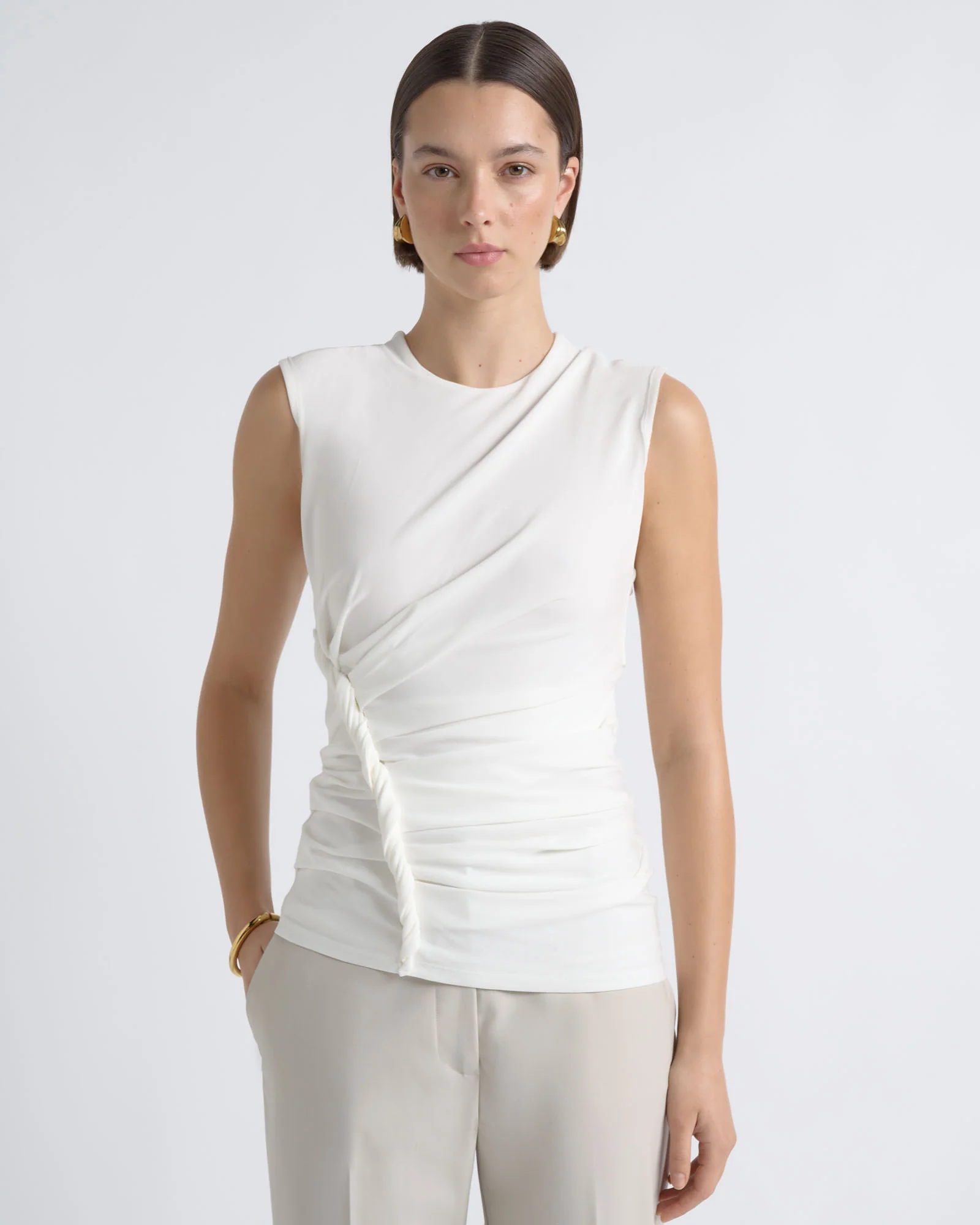 Sleeveless Twist Top