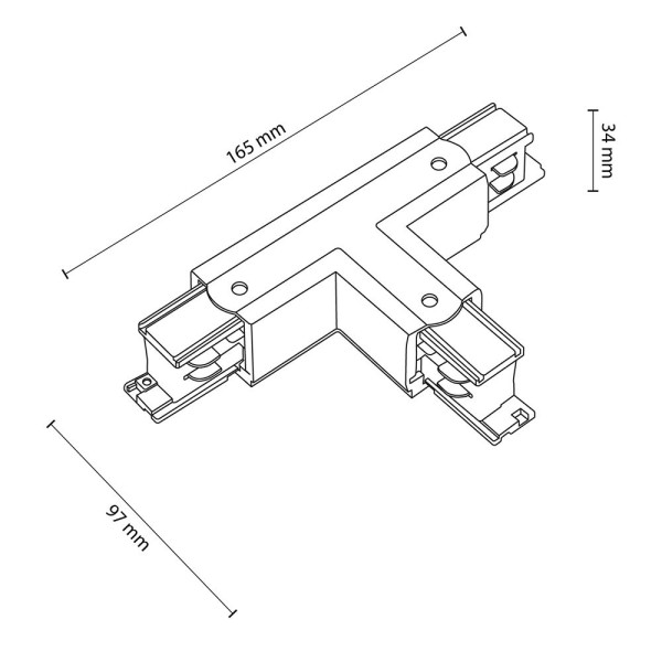 Łącznik typu "T" do szynoprzewodu TRACER 3556 TK Lighting