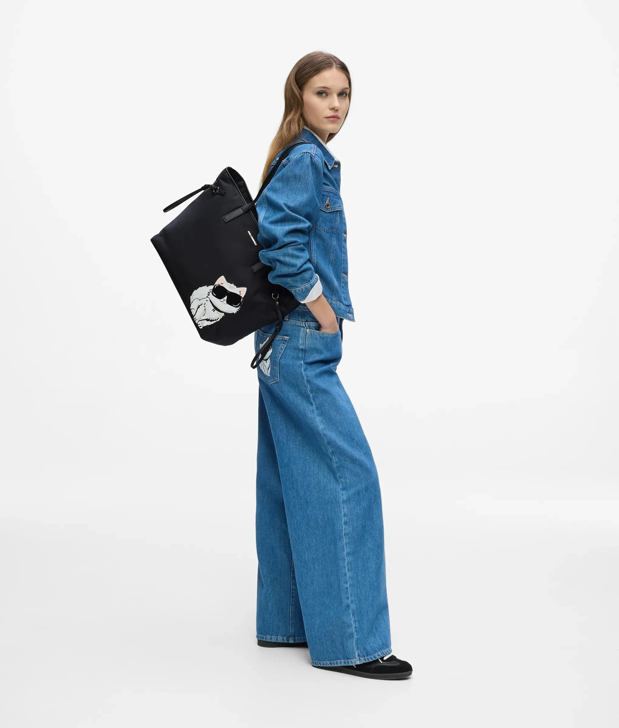 Sac en toile avec cordon de serrage Ikon Choupette