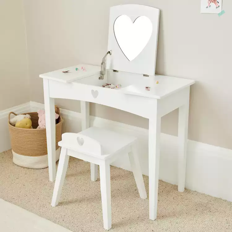Great Little Trading Company Sweetheart Dressing Table-White