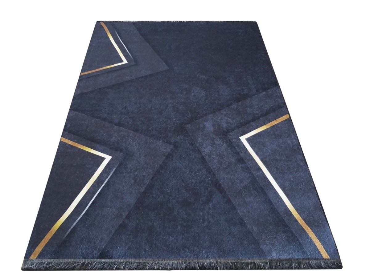 Dywan BLACK and GOLD 09 120 x 180 cm czarny
