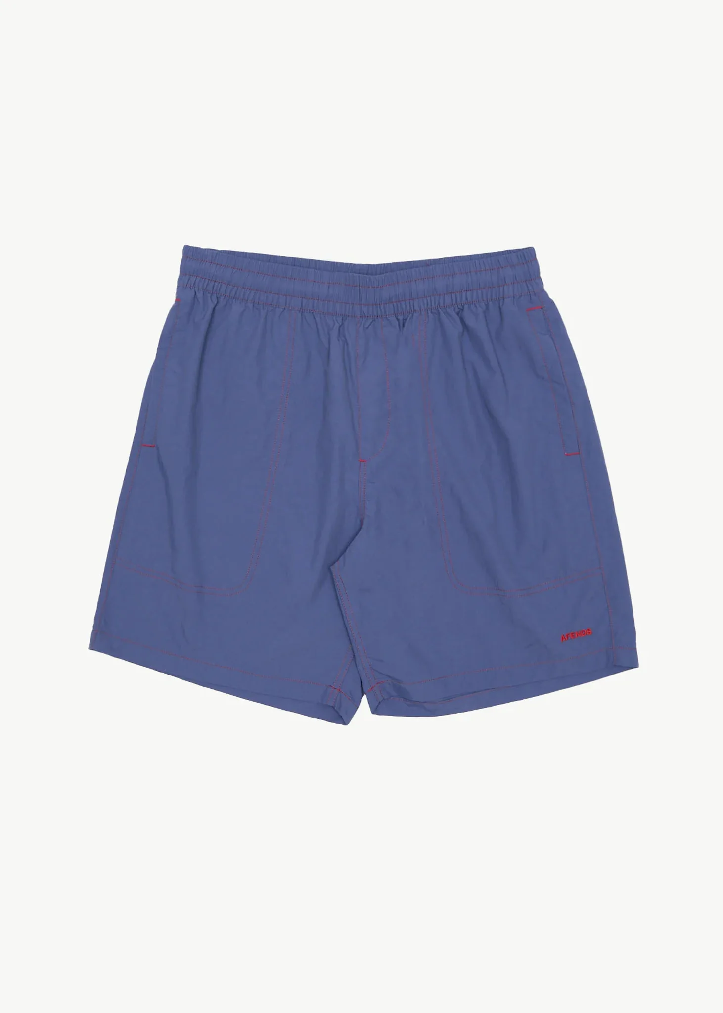 AFENDS Mens Baywatch - Swim Short 18 - Marlin