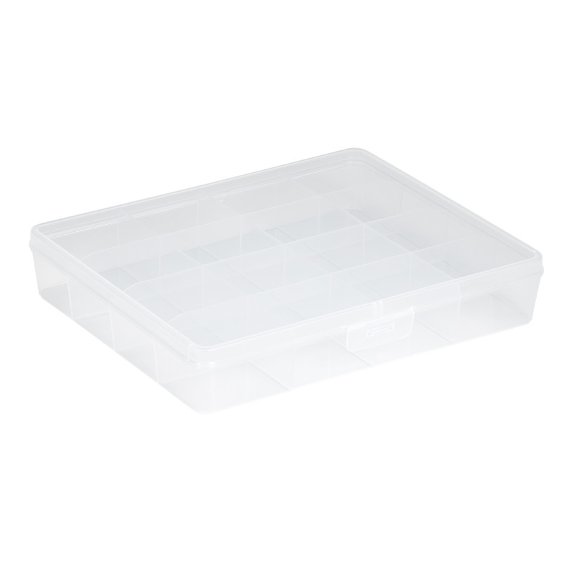 Box de rangement Q-line avec 16 compartiments transparent SUNWARE