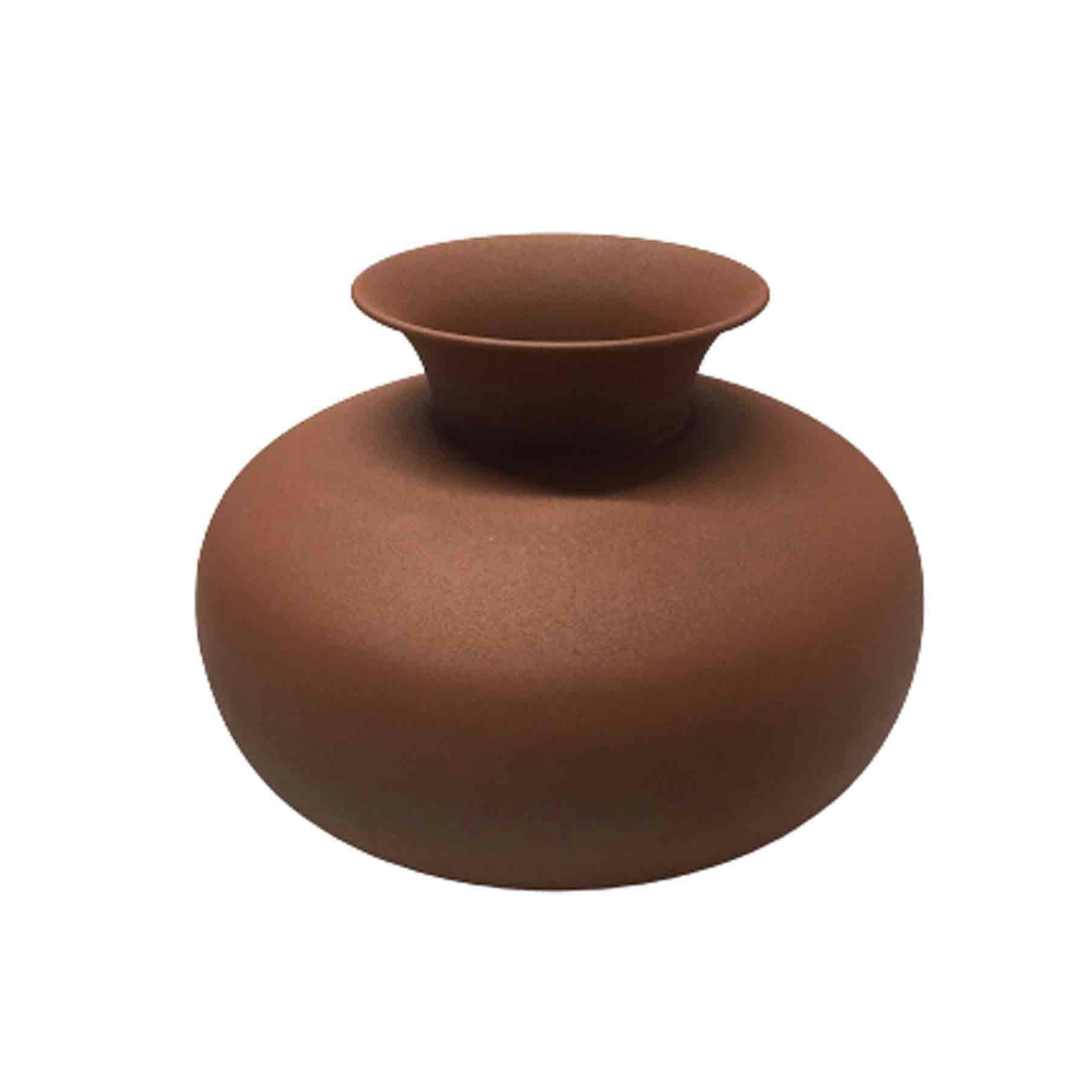 - Vase bonbonne en métal