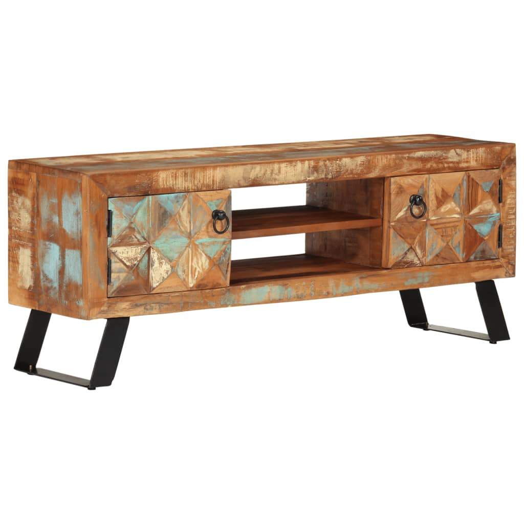 Szafka Pod TV Szafka Pod Telewizor RTV Drewniana Półka 112x30x45 cm