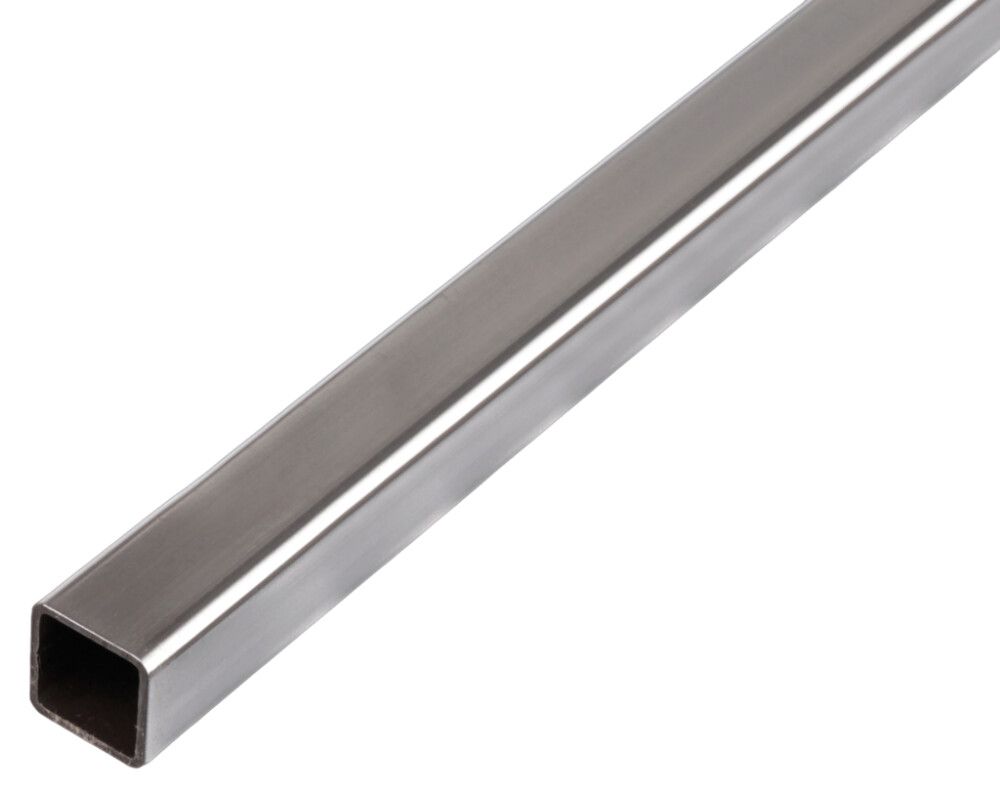 RØR GAH ALBERTS FIRKANTET 16X16MM GRÅ 1000MM
