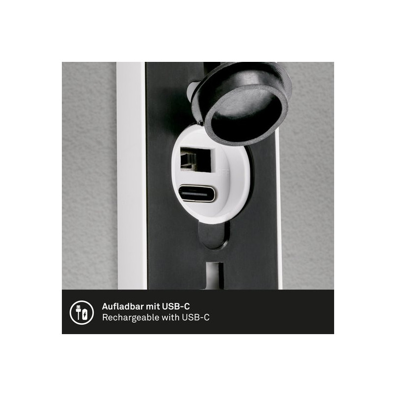 Applique extérieure LED Lima blanche sur batterie avec détecteur de mouvement 700 lm 6 W BRILONER