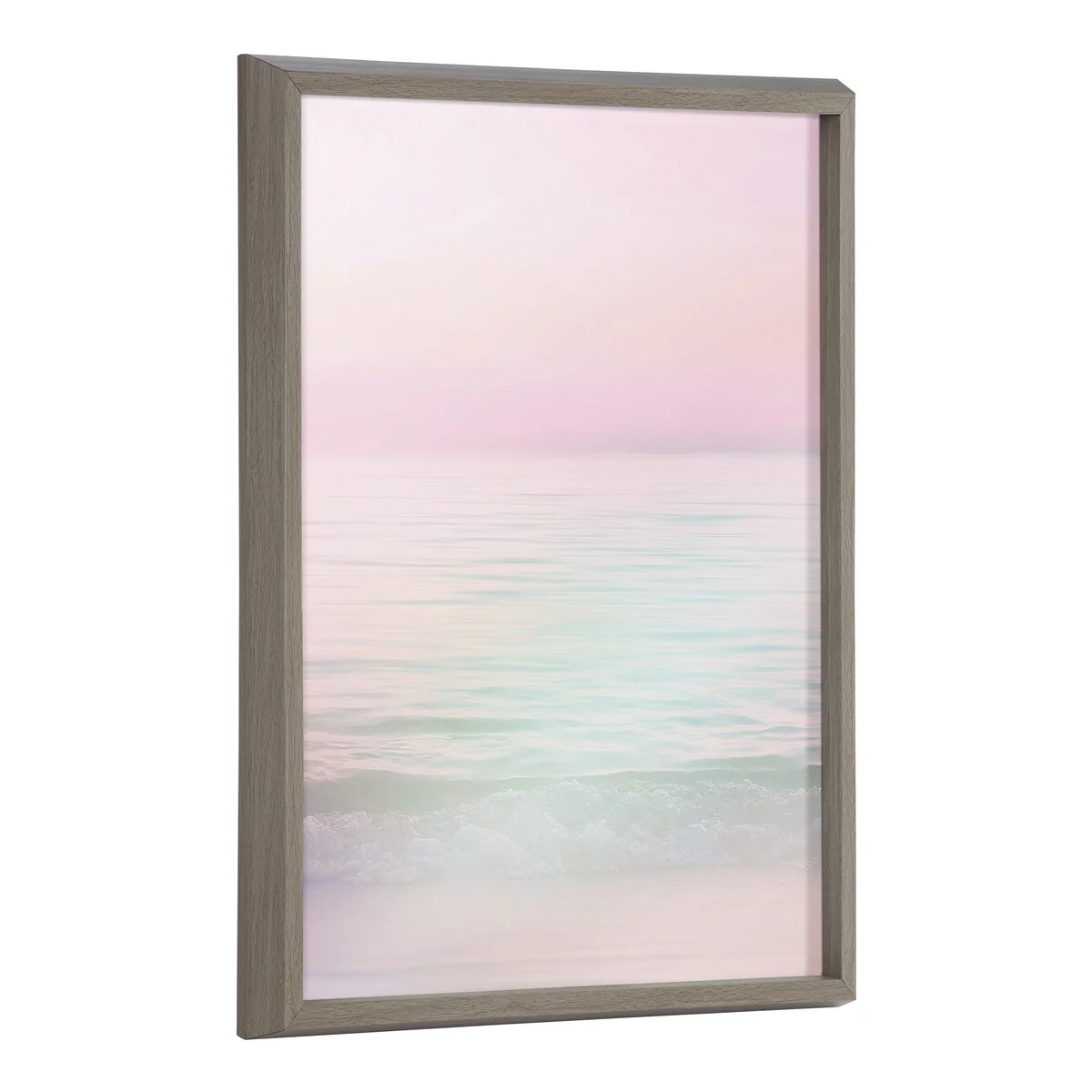 Kate and Laurel Blake Dreamy Pastel Seascape Framed Printed Glass by Dominique Vari - 18x24