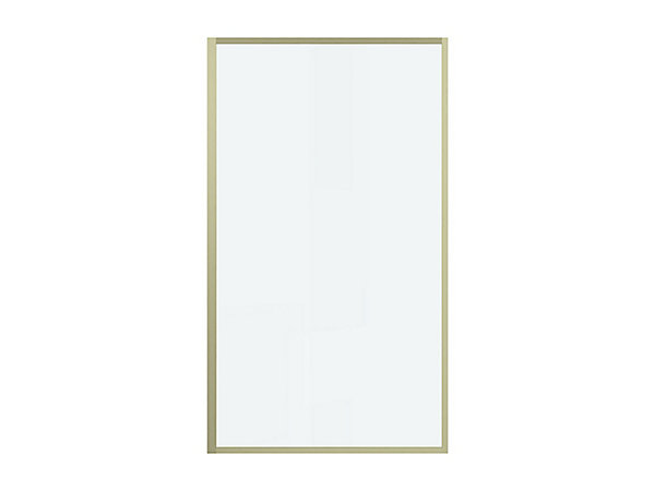 Pare baignoire doré - 70 x 140 cm - Verre trempé - BRADENTON