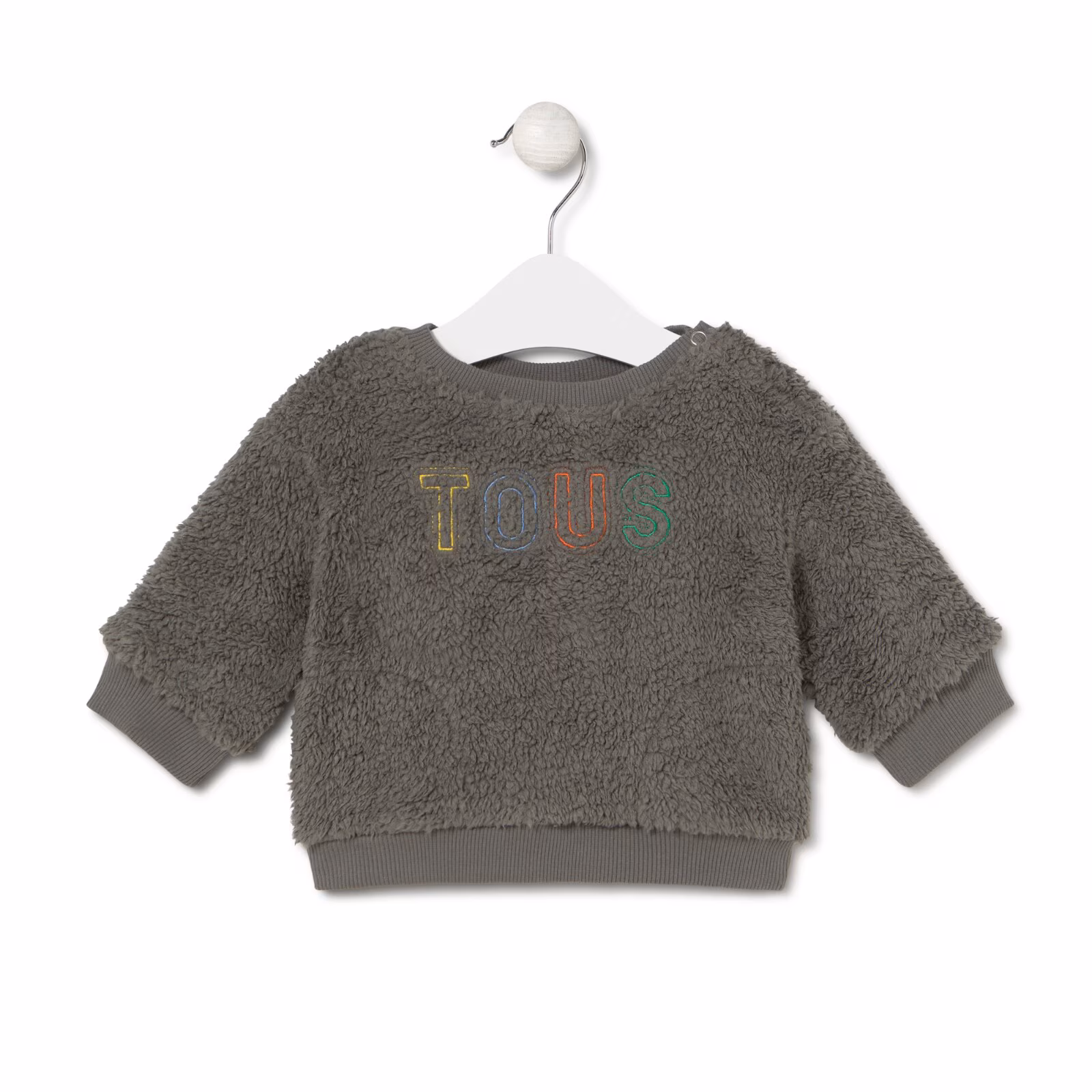 Sudadera de pelo Casual gris