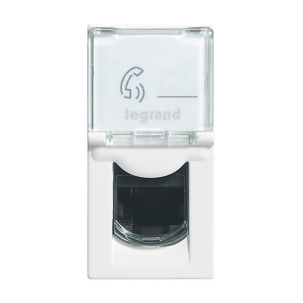 Mécanisme prise RJ45 cat6 1 module Legrand Mosaïc