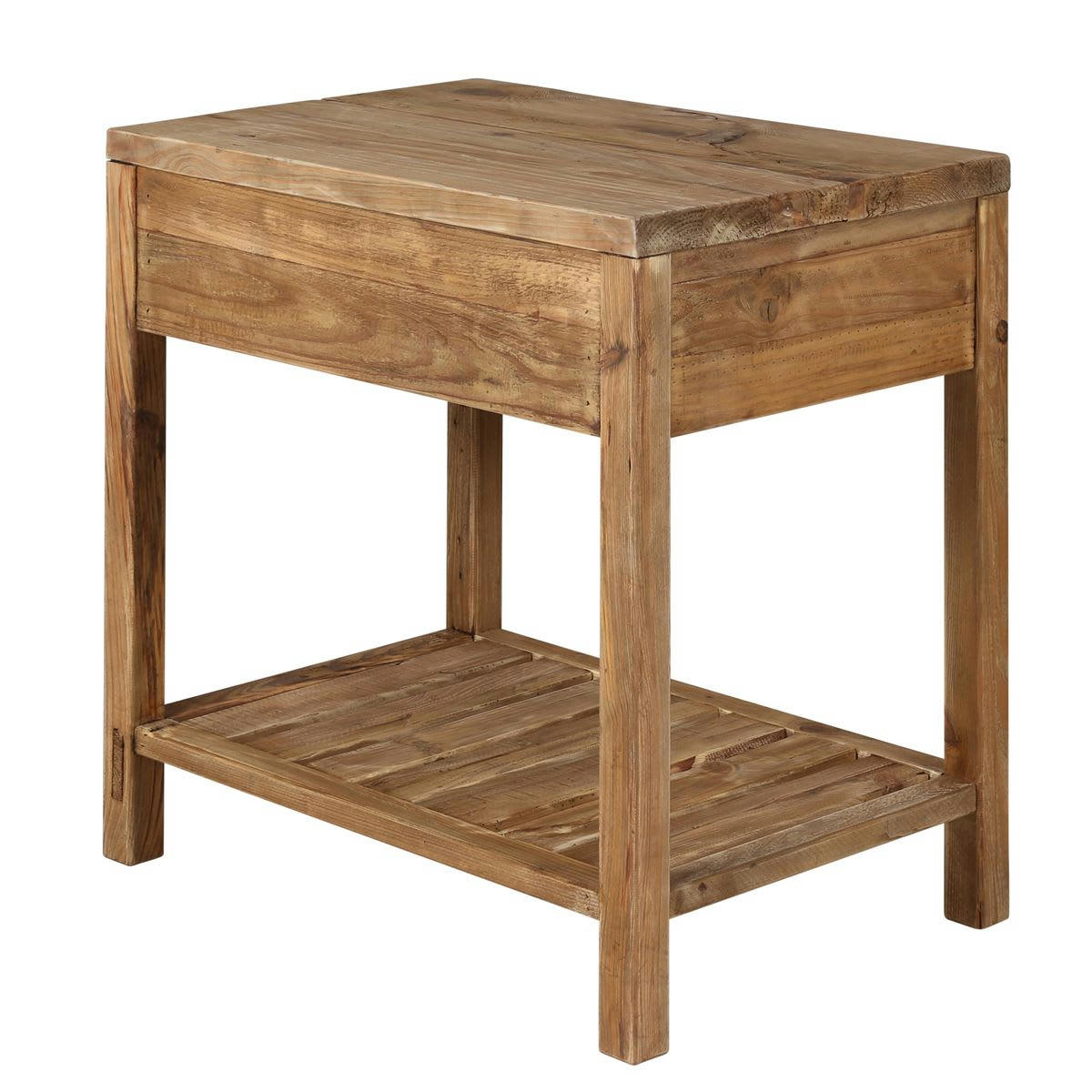 NEBRASKA - Meuble de salle de bain en pin recyclé 80 cm