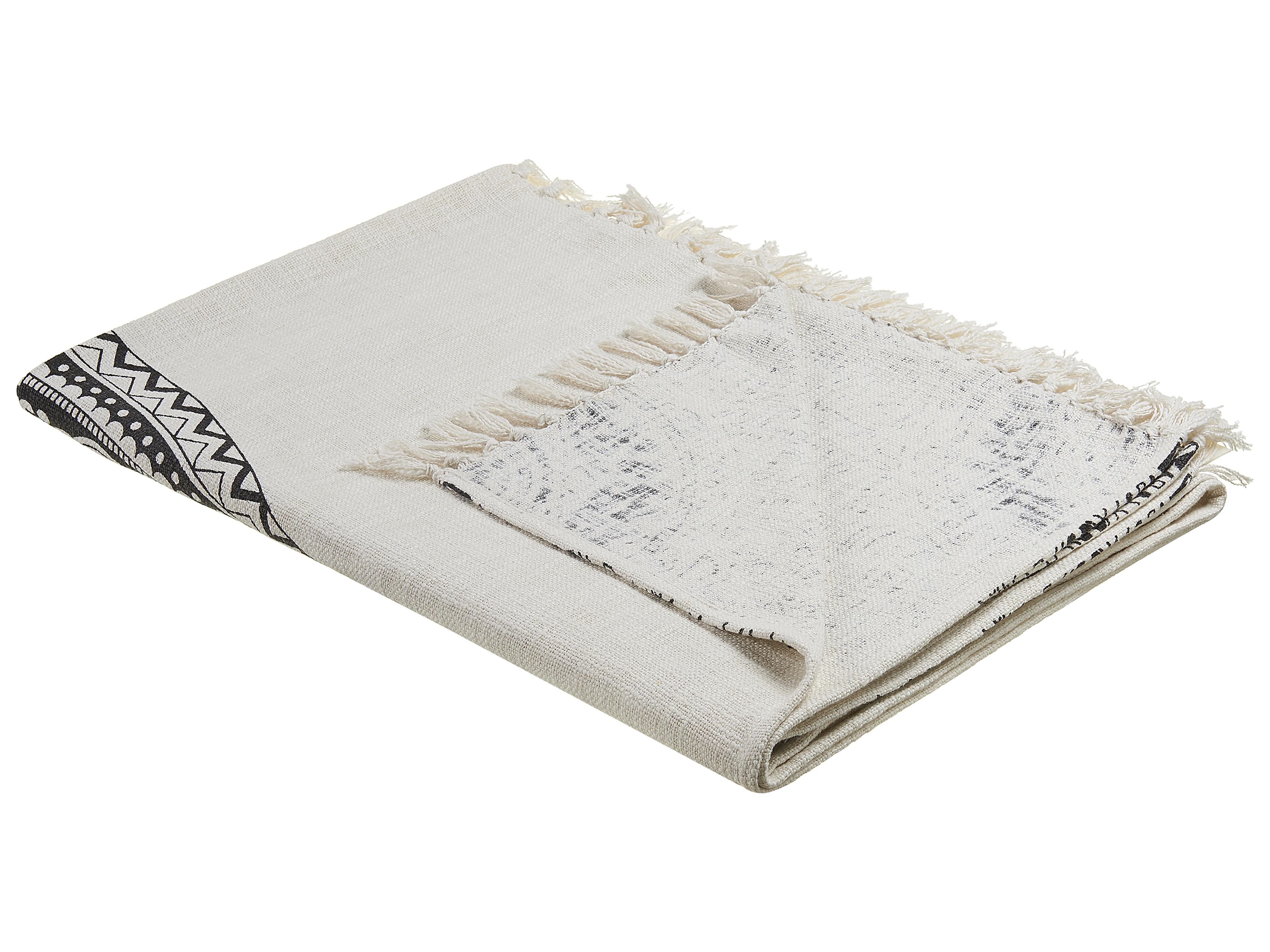 Blanket BERHAMPORE Cotton 130 x 180 cm Beige