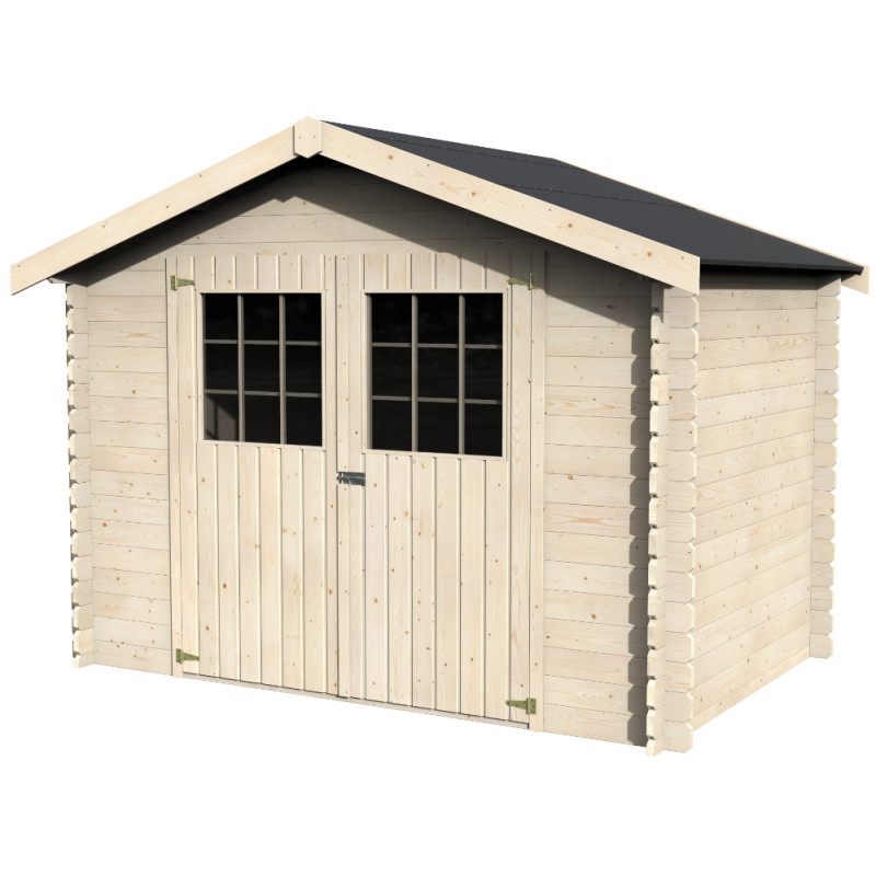 Abri de jardin en bois Flosova 28 mm 3,17 x 2,13 m DÉCOR ET JARDIN