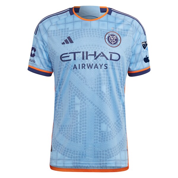 New York City FC adidas 2024 The Interboro Kit Authentic Custom Jersey - Sky Blue