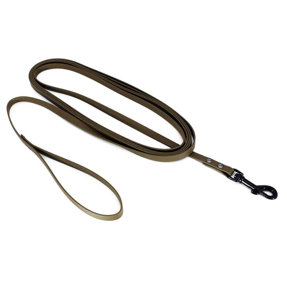 Home search leash BioThane, olive
