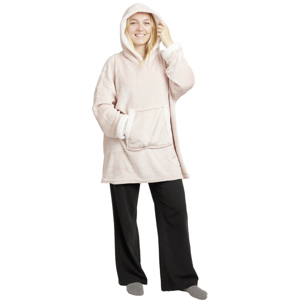 Pull plaid adulte à capuche 70xH80cm 1er prix (4 modèles)