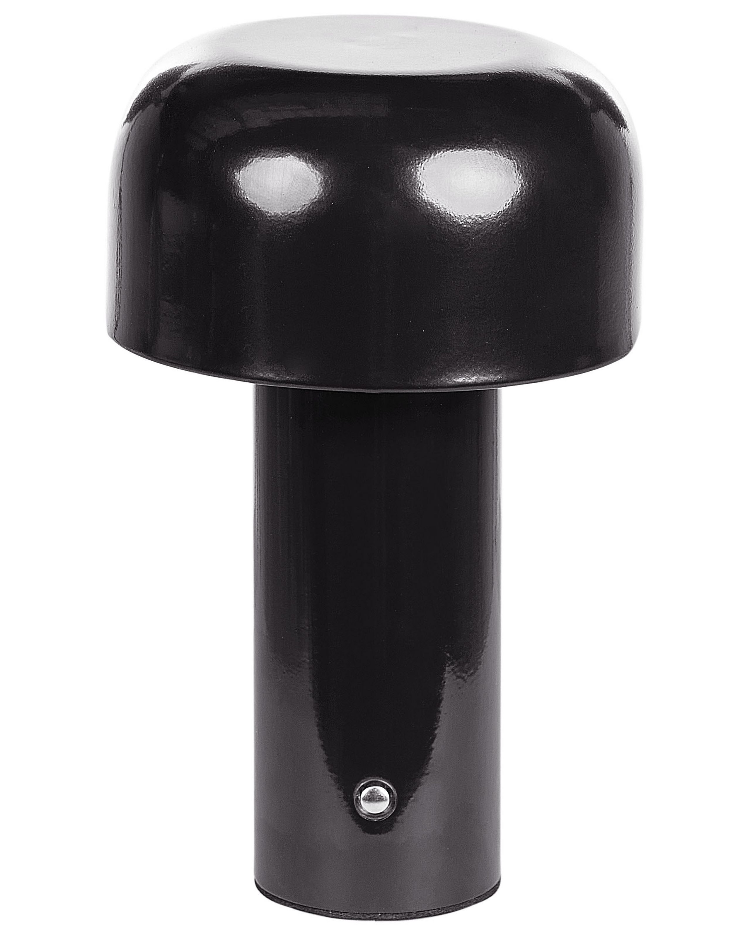 Nowoczesna lampa stołowa metalowa czarna