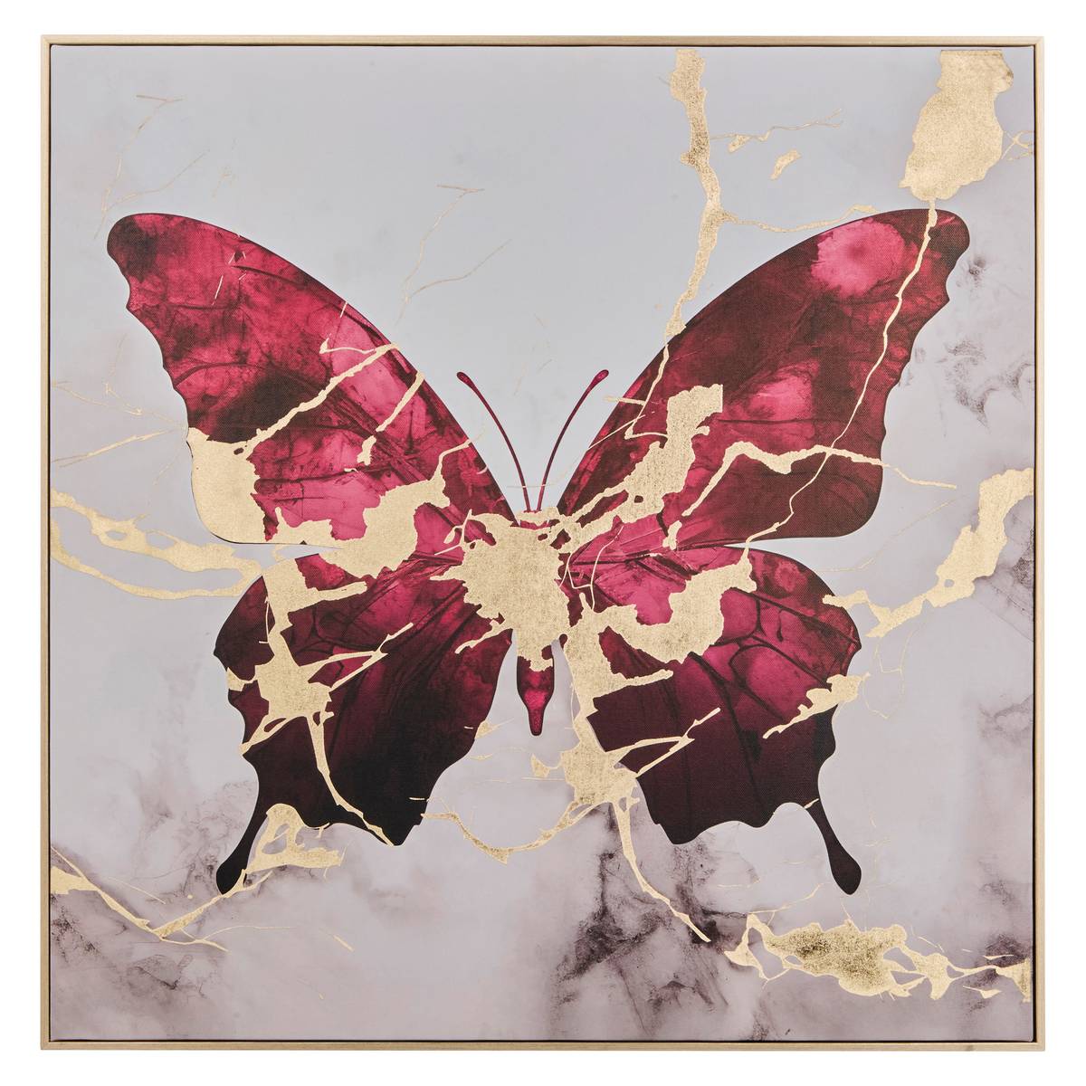 Framed Canvas Print "Hilo" 60x60 cm