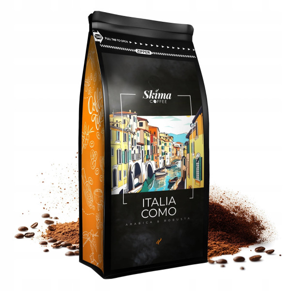 Kawa Mielona 500g x2 Italia Como/Brazylia Santos SkimaCoffee 1kg