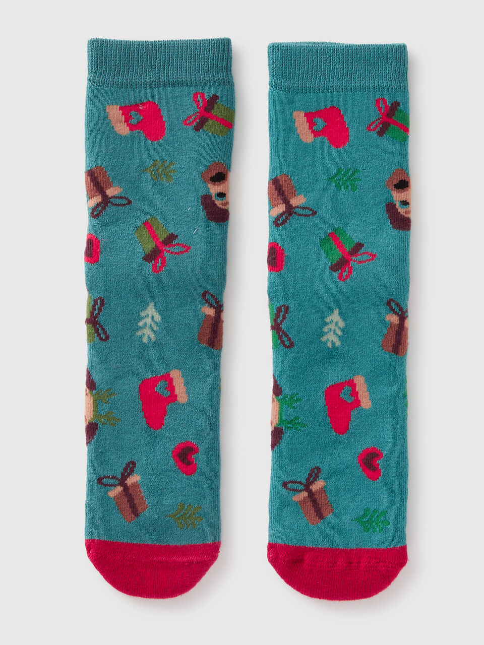 Christmas green non-slip socks