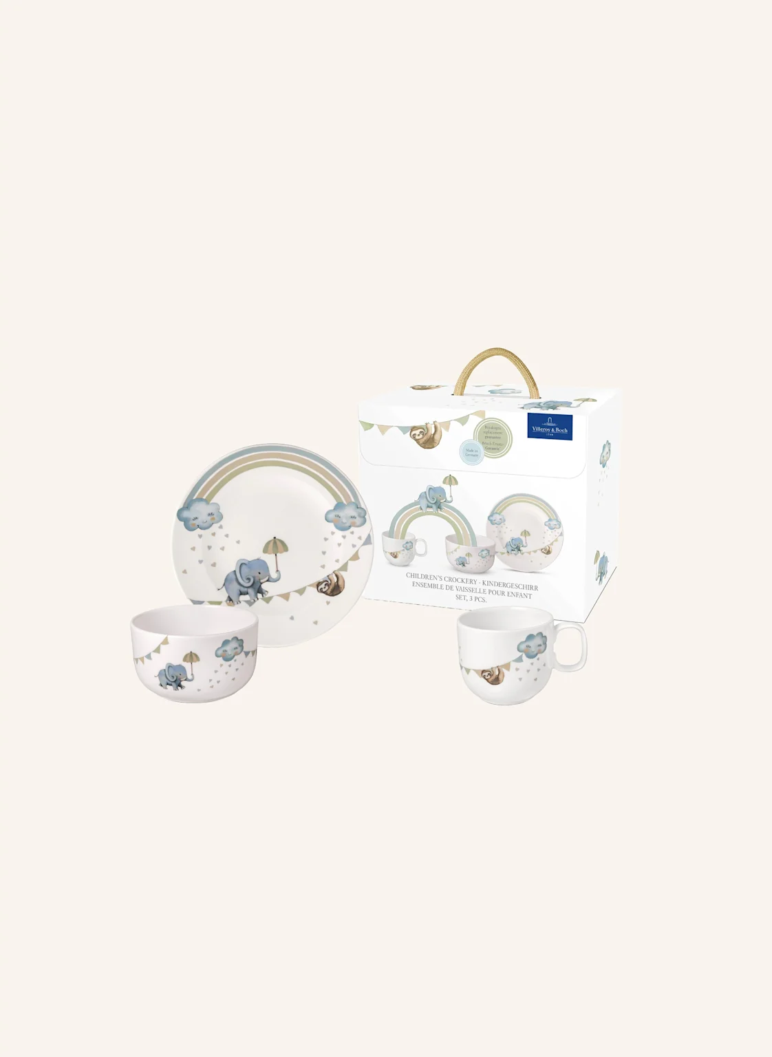 Villeroy & Boch Kindergeschirr-Set 3tlg. WALK LIKE AN ELEPHANT