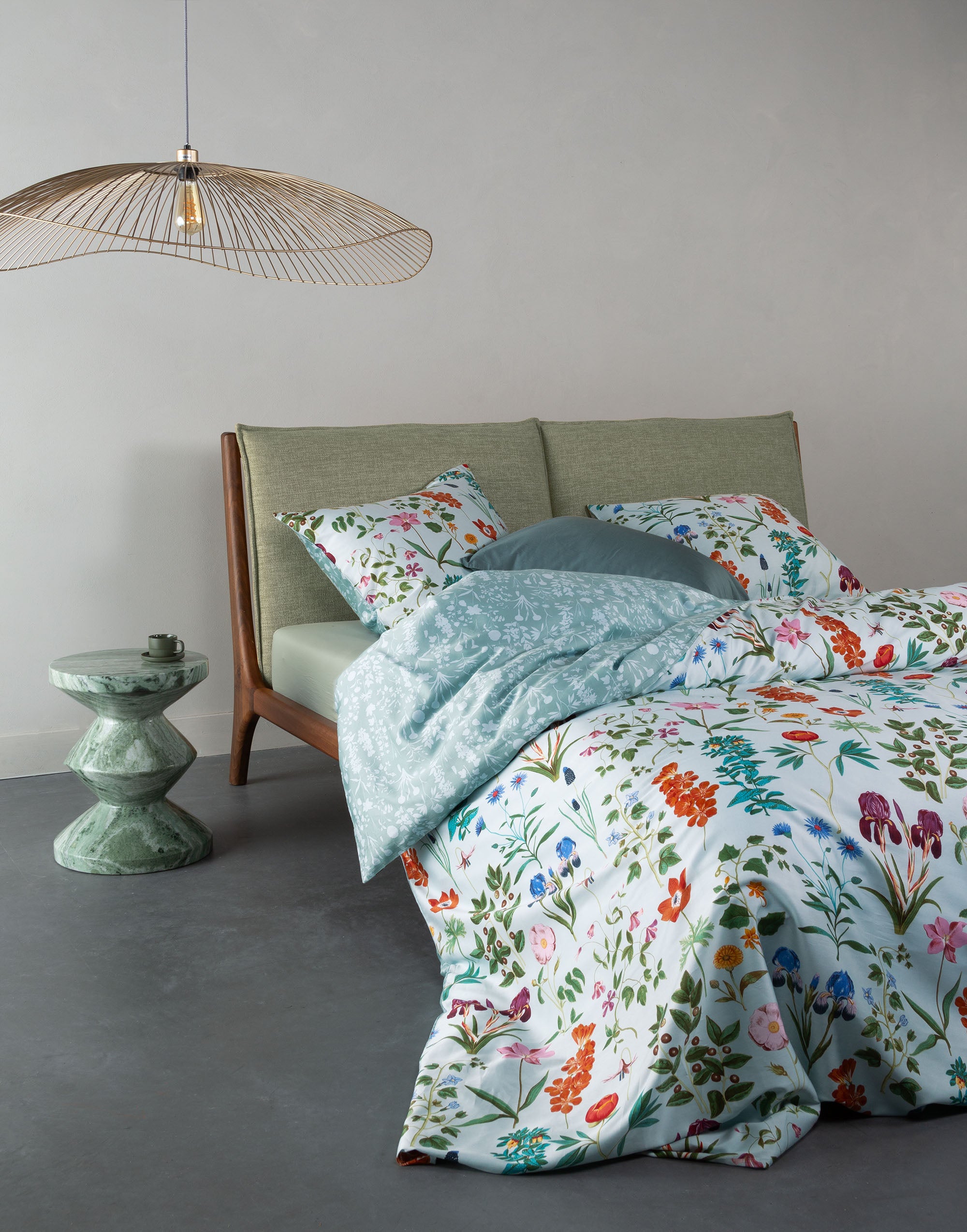 Essenza Marigold Dekbedovertrek 240 x 220 220 cm - Pastelblauw