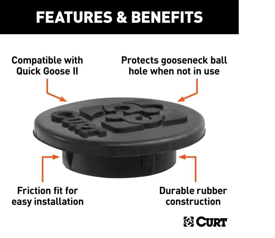 CURT Quick Goose Gooseneck Hitch Rubber Cap