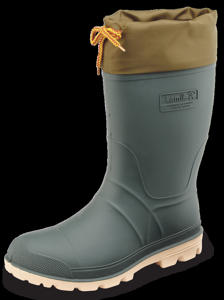 Kamik Men's Ramrod Canadian-made Waterproof Winter Boots with Liners, Green