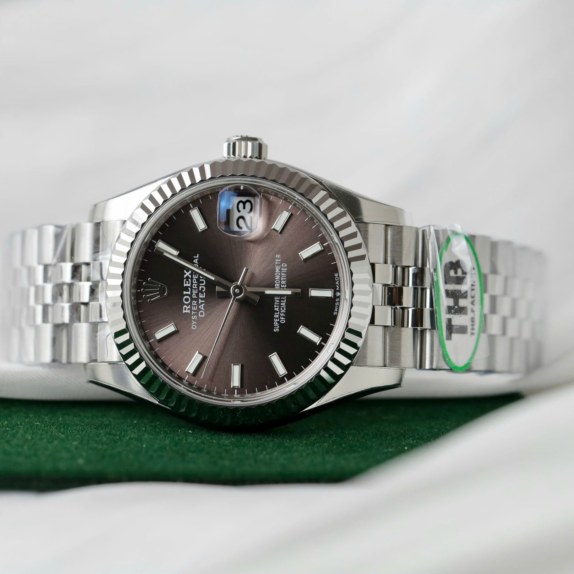 Rolex Datejust 316L Steel Chocolate Dial 31mm Jub THBF Replica