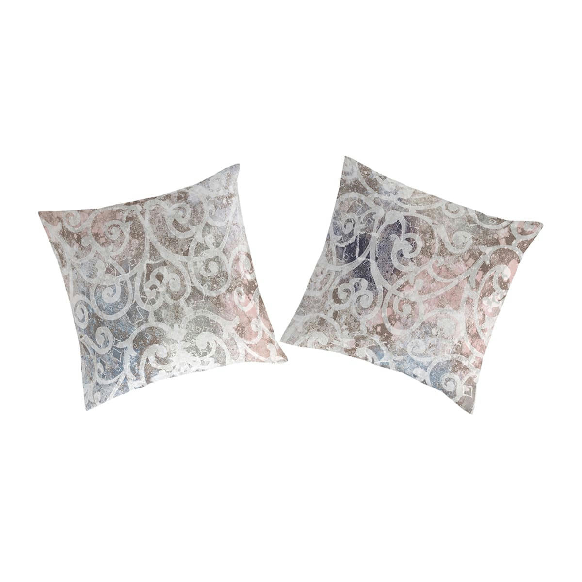 NANTAISE TO - 2 taies d'oreiller en coton bicolore 65x65