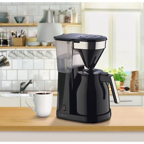 Machine a Cafe - Cafetiere Electriquefiltre MELITTA Easy Top Therm II 1023-08 - 1L - 1050 W - Noir