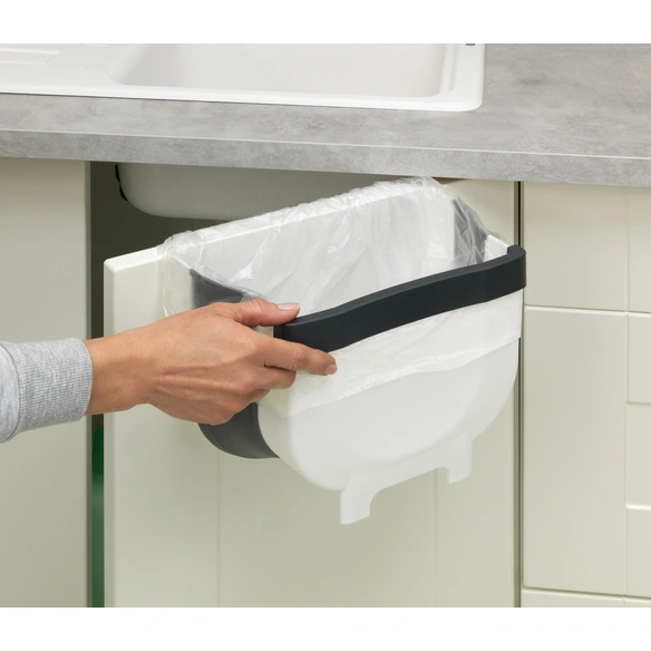 Abfalleimer, 5 l, Höhe: 18 cm, weiß