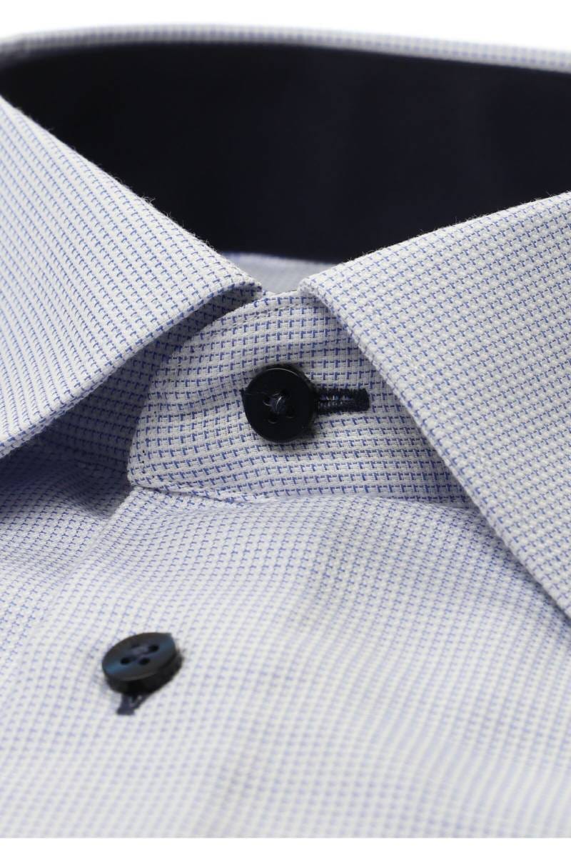 ETERNA Modern Fit Hemd hellblau, Strukturiert