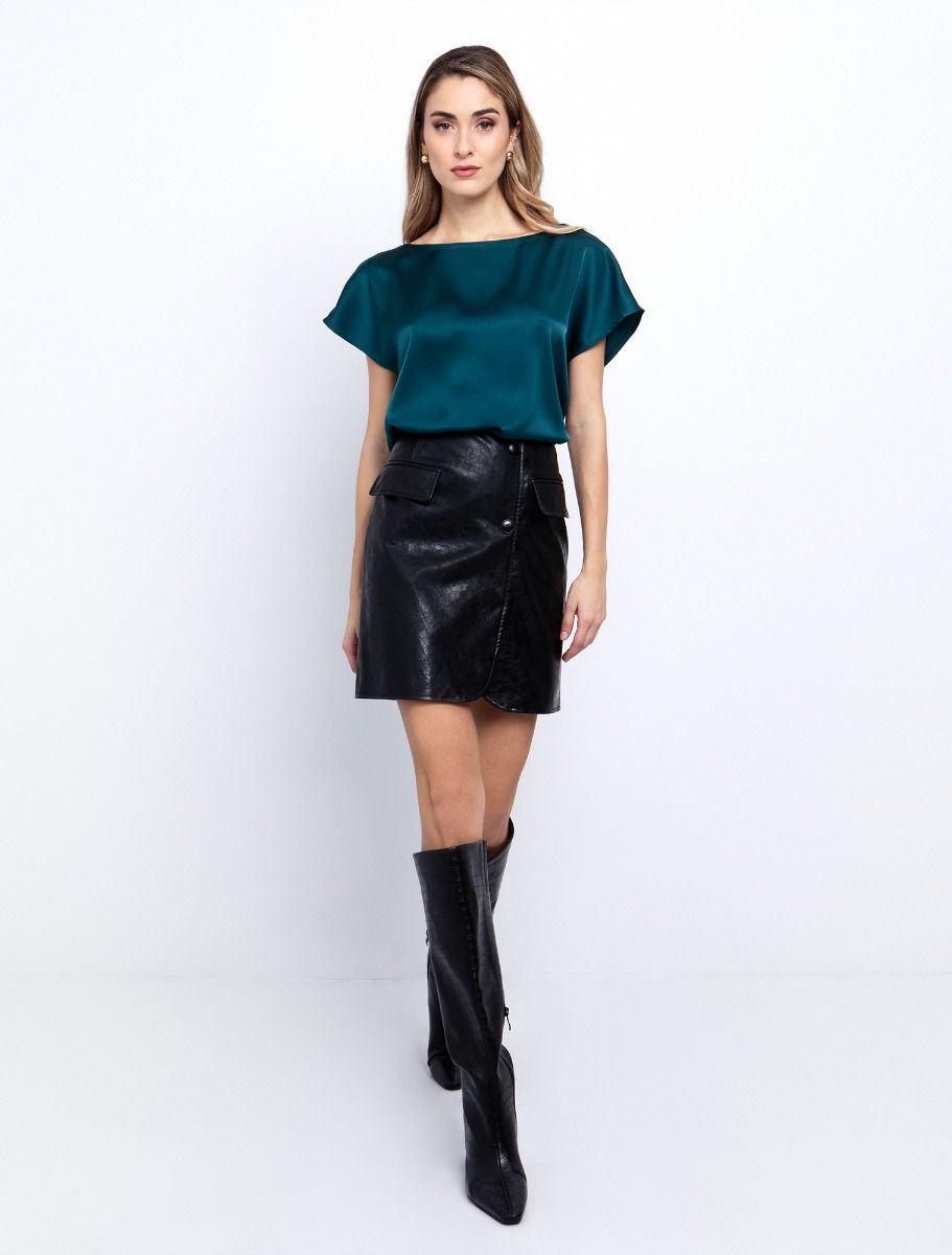 Χmas: Σατινέ μπλούζα