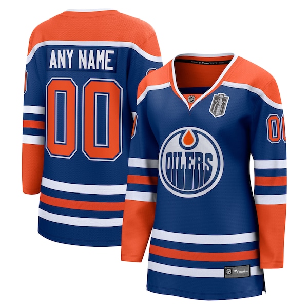 Edmonton Oilers  Women's 2025 Stanley Cup Final Home Breakaway Custom Jersey - Royal