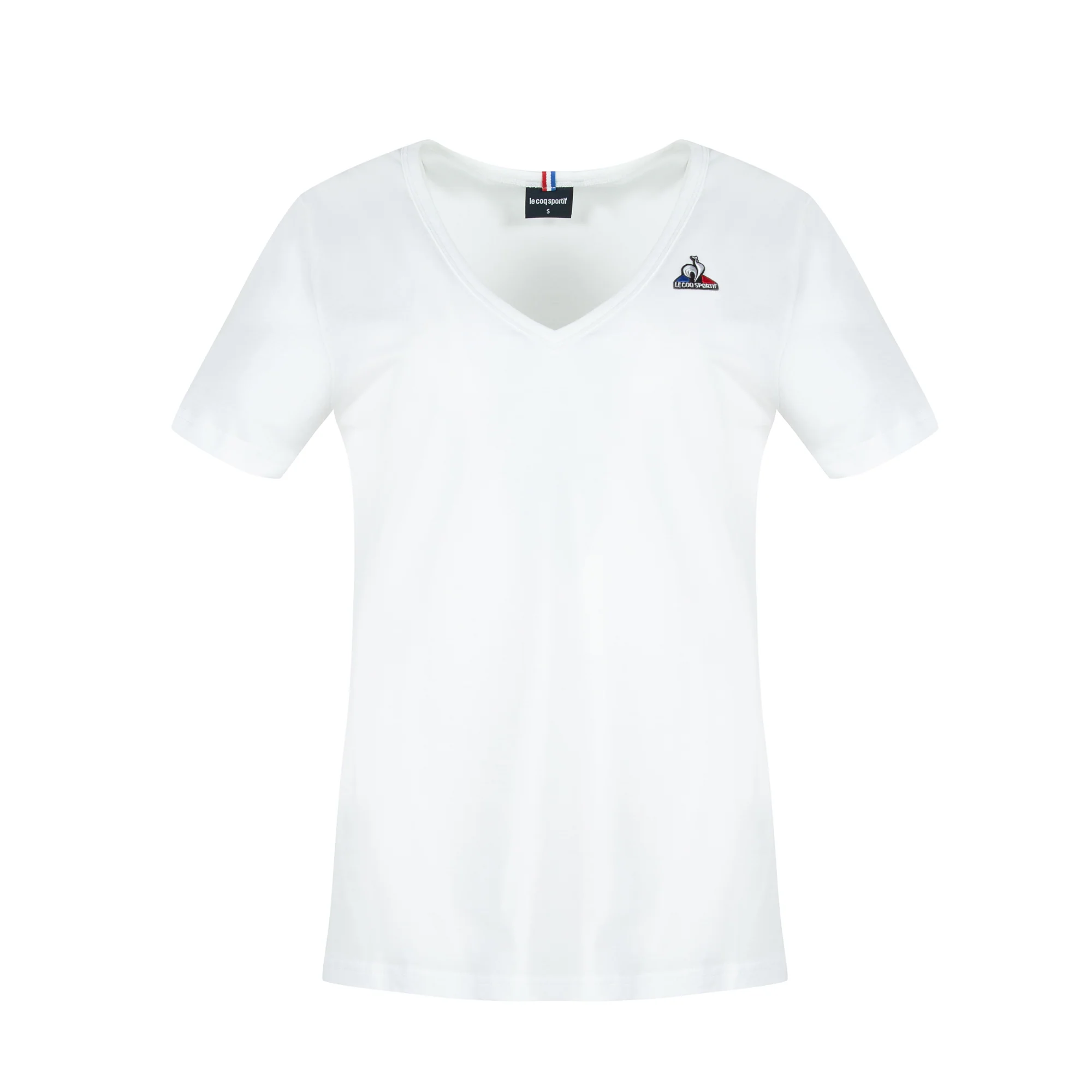 2210511-ESS Tee SS Col V N°1 W new optical white | T-shirt Femme