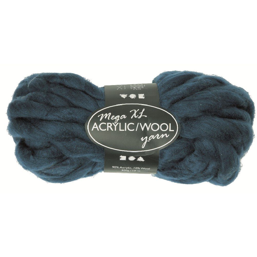 Pelote de laine 300g 15m bleu foncé