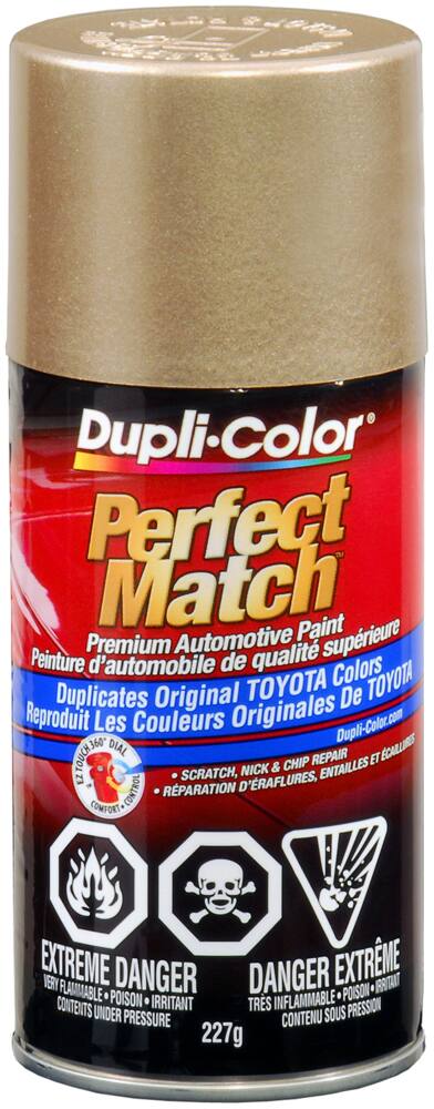Dupli-Color Perfect Match Premium Acrylic Lacquer Automotive Aerosol Spray Paint, Cashmere Beige Metallic (4M9), 227-g