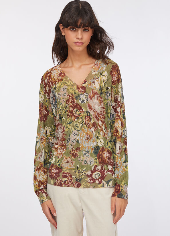 Pullover con scollo a V